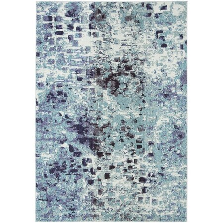 Safavieh 12 x 15 ft. Madison Coastal Rectangle Power Loomed Rug Turquoise & Navy MAD425J-1215